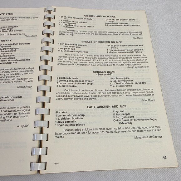 Vintage Cookbook American Association of University Women Alvin Branch Texas - Picture 12 of 16